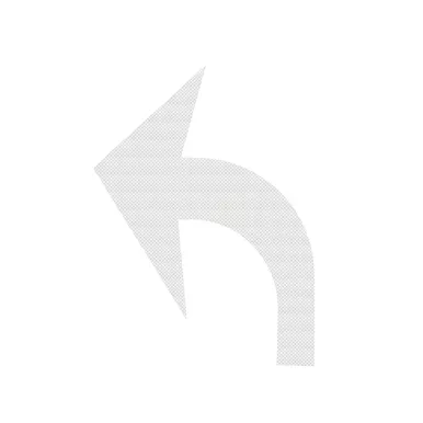3M™ Stamark™ Tape Left Curve Arrow L270ES-LA White, 2 per pkg - 7100192274
